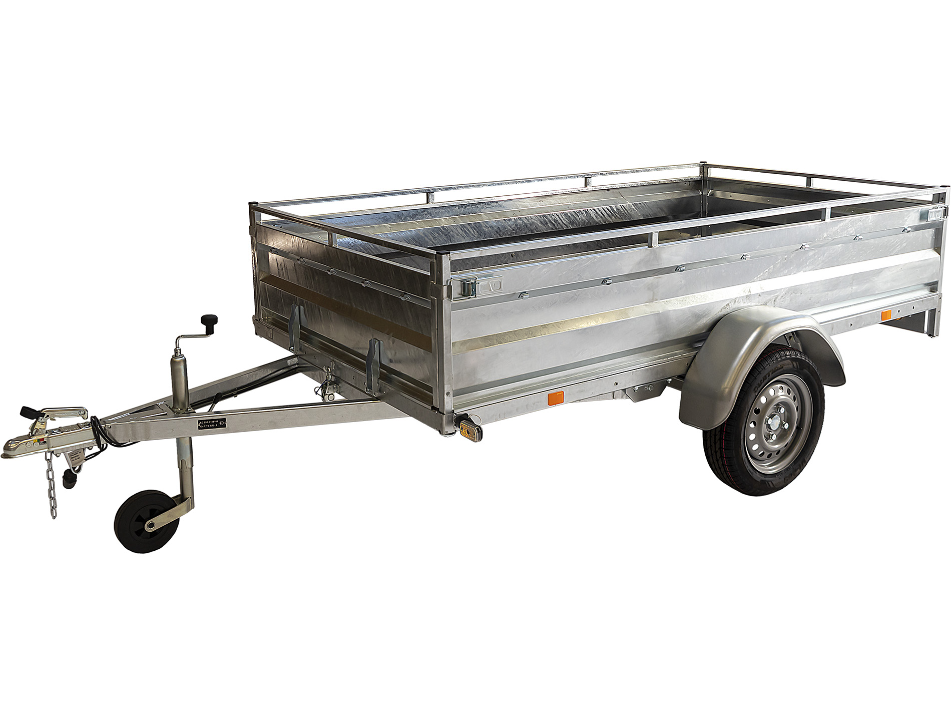 Remorque basculante ERDE Expert LC 251 Acier freinée L.2,51m 1000kg